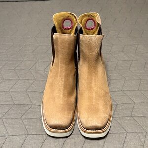 Anderson Bean Tan Suede Ankle Boots